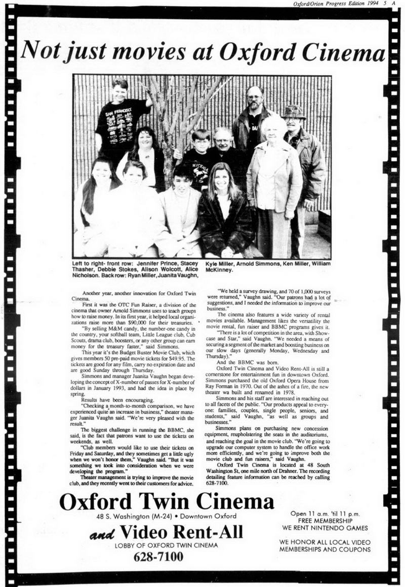 GQT Oxford 7 (Oxford Cinema 7) - March 16 1994 Article (newer photo)